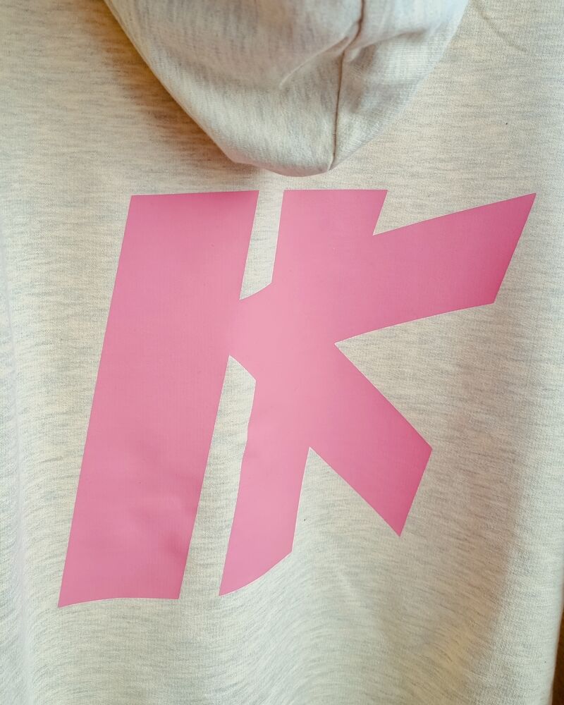 Holly portrait yellow hoodie