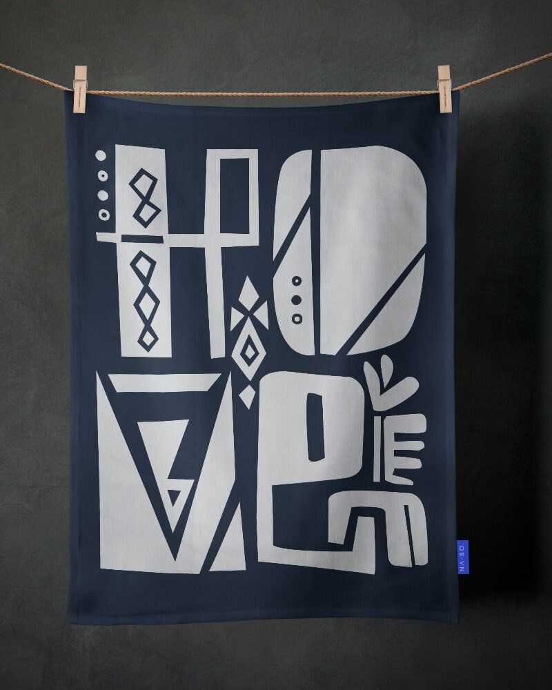 Prints home tea towel