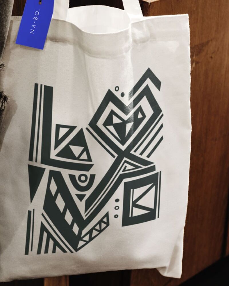 Prints love tote